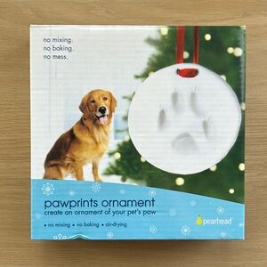 New in Package Pearhead Pet Pawprints Christmas Ornament DIY Kit